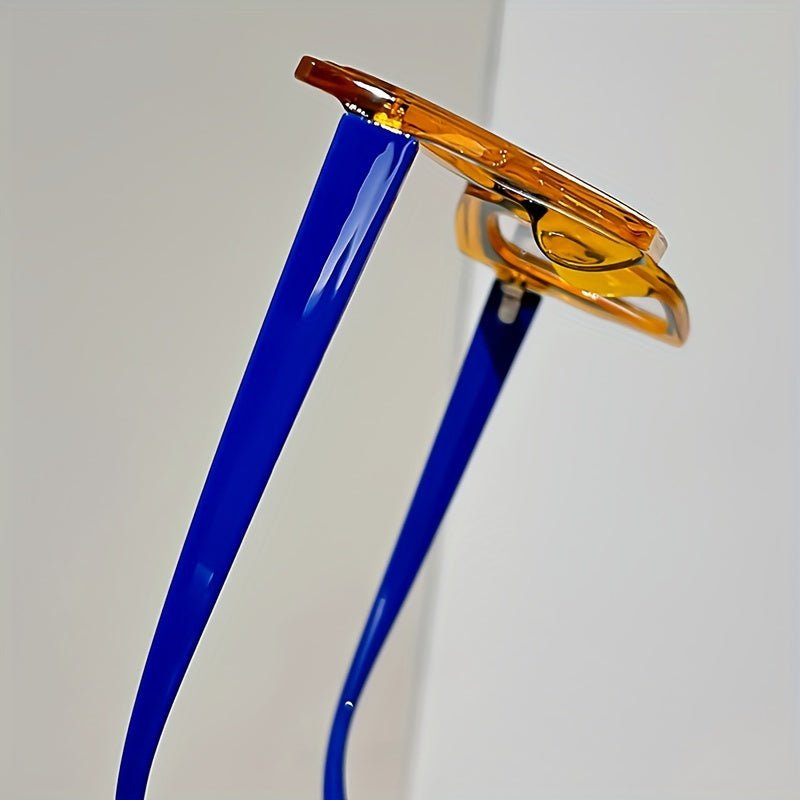 Vintage Cat Eye Sunglasses - Oversized Geometric Frame (UV400) - HalleBeauty